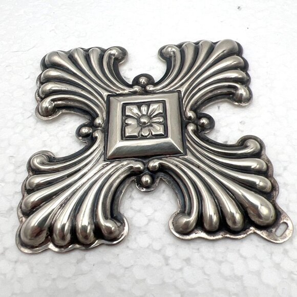 Sterling Silver Christmas Cross Ornament '73 Reed & Barton Pendant 17.6g Maltese - Picture 8 of 8